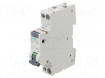 RCBO breaker | Inom: 16A | Ires: 30mA | Poles: 1+N | 230/400VAC | IP20