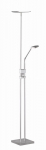 Trio-Lighting Luke LED  uplighter brushed steel stāvlampa