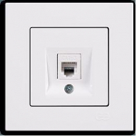 GUNSAN EQONA speciāla DATA RJ 45 (interneta) kontaktligzda ziloņkaula krāsā