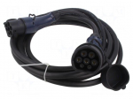EMobility: cable | 2x0.75mm2,3x6mm2 | 110/250VAC | 7.2kW | IP54 | 6m