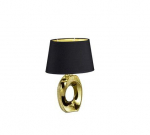Trio Taba table lamp 33 cm E14 gold/black gaismeklis R50511079 4017807377484