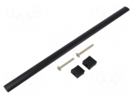 Holder | aluminium | matt black | H: 30.5mm | L: 340mm | W: 15.5mm | handle