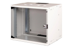 Wall-mounted network cabinet 19" 9U, SOHO PRO 460 x 540 x 400 mm, door glass, gray, unfolded, 60kg