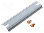 DIN rail | steel | L: 145mm | W: 35mm | TS35
