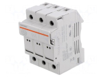 Fuse base | 10x38mm | for DIN rail mounting | 32A | 1kV | 800VAC | 1kVDC