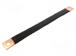 Braids | insulated earthing tape | W: 40mm | 120mm2 | &Oslash;1: 17mm | &Oslash;2: 17mm