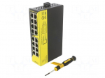 Switch Ethernet | unmanaged | Number of ports: 16 | 5&divide;30VDC | RJ45 | SW