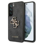 Back panel cover Guess  Guess GUHCS22S4GMGGR S901 S22 szary/grey hardcase 4G Big Metal Logo