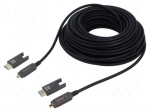 Cable | micro HDMI plug,both sides | PA | 30m | black | Core: Cu