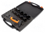 Tools set: interchangeable wad punch | case | 16pcs.