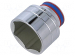 Socket spanner | HEX 46mm | 1/2" | Socket bit length: 55mm | short