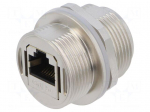 Female | for panel mounting,front side nut,rear side nut