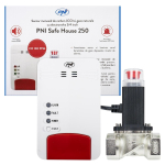 PNI Safe House Dual Gas 250 kit with sensors for 2 types of carbon monoxide gas (CO) and natural gas and 3/4 inch solenoid valve