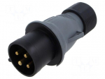 Connector: AC supply 3-phase | plug | male | power supply | 32A | IP&S