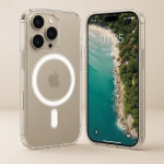 Phone silicone case Riff for Apple iPhone 16 Pro Max, transparent, model RF-MAG-IP16PMA-TR