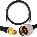 Rangeful RP-SMA Male / N Male 1m koaksiaalkaabel &mdash; HF240 (vastab LMR240) HF240-RPSM-NM-1