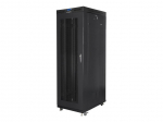 Servers Lanberg  Rack cabinet 19" free-standing 42U/800x1000 (flat pack) with mesh door lCD V2, black |
