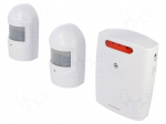 Wireless motion sensor | wall mount | IP44 | 8m | 75&deg; | Colour: white