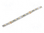 LED tape | RGBW | 5050 | LED/m: 60 | 12mm | white PCB | IP20 | 120&deg; | 24W/m
