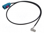 Cable | 500mm | Fakra female,SMB female | angled,straight