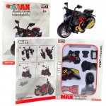 M&auml;nguala | PC | Konsoolid | Tarvikud // M&auml;nguasjad ja m&auml;ngud lastele // Motocykl Do Składania Skręcania Metal 1:14 DIY Czerwony