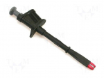 Clip-on probe | crocodile | 20A | black | Grip capac: max.18mm | 1000V