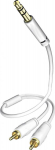 Cable Inakustik 3.5mm - 2 x RCA 7.5m White