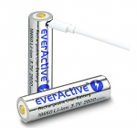 Akumulators 18650 3.7V litija 2600 mAh korpusā lādējams mikroUSB-B iep.1 gb. kastītē ar vadu