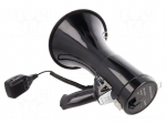 Signaller: magaphone | voice message,siren | black | ABS | 90W