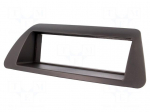 Radio mounting frame | Fiat | 1 DIN | black