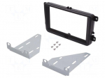 Radio mounting frame | Seat,&Scaron;koda,VW | 2 DIN | black