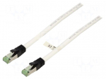 Patch cord | S/FTP | Cat 6a | RJ45 plug,both sides | stranded | Cu | 10m