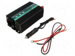 Converter: DC/AC | 300W | Uout: 230VAC | Out: AC sockets 230V | 85% | 24V