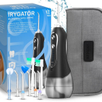 Isikliku hoolduse tooted // Personal hygiene products // Irygator do zęb&oacute;w bezprzewodowy dentystyczny 5 tryb&oacute;w 8 końc&oacute;wek 300ml+etui