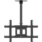 ONKRON Ceiling mount for TV 32"-80" max 68 kg, tilt-swivel, black
