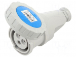 Connector: AC supply 3-phase | plug | female | 16A | 230VAC | IEC 60309