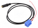 Aux adapter | Jack 3.5mm socket,mini ISO | Chevrolet,MAN,Renault