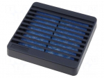 Guard | 80x80mm | Mat: plastic | Mounting: screw | Kit: with filter