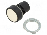Switch: push-button | 22mm | Stabl.pos: 1 | white | none | IP65 | flat