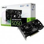 PNY GeForce RTX 5050 Dual Fan, graphics card DLSS 4, 3x DisplayPort, 1x HDMI 2.1