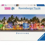 Ravensburger Puzzle Panorama - Night Lights on Ocean Drive (1000 pieces)