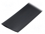 Heat shrink sleeve | flexible | 2: 1 | 51mm | L: 10m | black | polyolefine