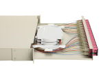 Equip 24-Port Fiber Optic Splice Box, SC Duplex, OM4, 1U, Equipped, Grey