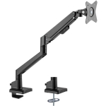 goobay single monitor mount with gas spring, black, for monitors from 17" - 32" (43 - 81cm)