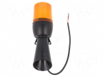 Signaller: lighting-sound | 48&divide;240VDC | 48&divide;240VAC | LED | yellow | IP65