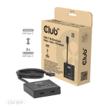Club3D USB-C l&uuml;liti 2<->1 10Gbps + 100W PD St/Bu jaem&uuml;&uuml;k