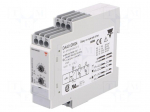 Timer | 0,1s&divide;100h | SPDT x2 | 24VDC/5A,250VAC/8A | 24&divide;240VAC | DIN