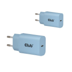 Club3D Lifestyle USB-C laadija 30W, 2 tk Blue retail