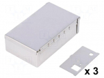 Enclosure: shielding | X: 50mm | Y: 83mm | Z: 26mm | steel