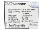 2000 mAh for Lenovo BL210